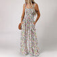 Smocked Print Jumpsuit – Wide-Leg & Flattering Fit