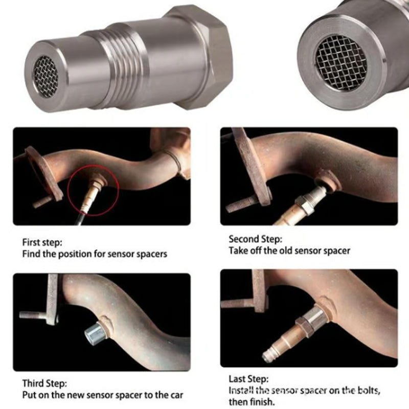 Protect O2 Sensors Instantly! Heat-Resistant Oxygen Sensor Adapter