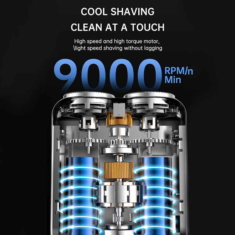 AI Smart Beard Trimmer – Precision Shave, Magnetic Head, 60 Min Runtime