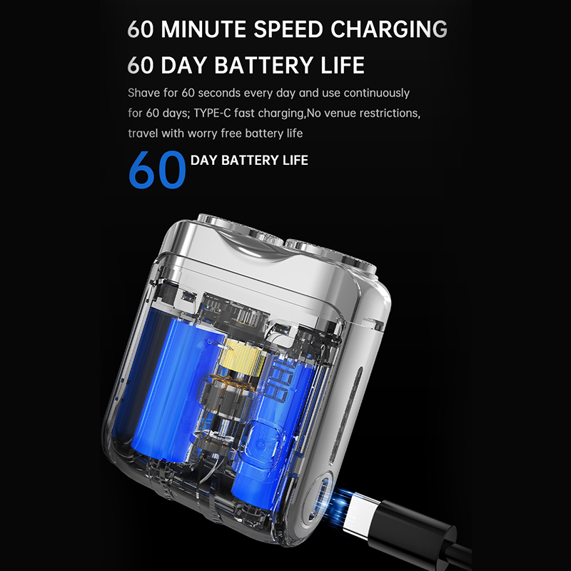 AI Smart Beard Trimmer – Precision Shave, Magnetic Head, 60 Min Runtime