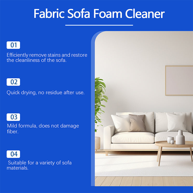 💨 Powerful Fabric Cleaner Foam for Curtains & Sofas | Stain Remover, Fresh Scent✨🧼