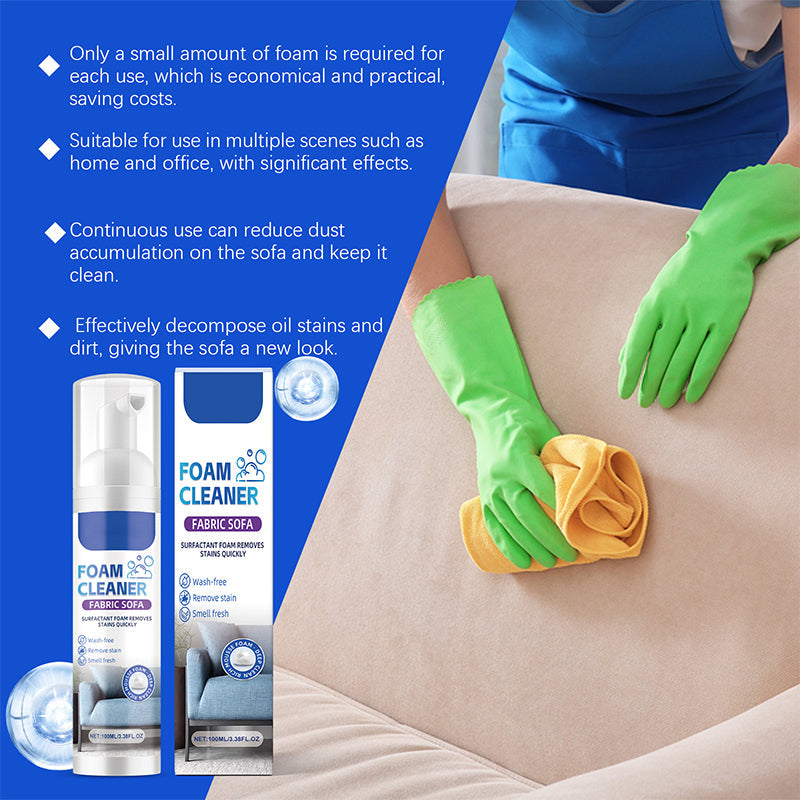 💨 Powerful Fabric Cleaner Foam for Curtains & Sofas | Stain Remover, Fresh Scent✨🧼