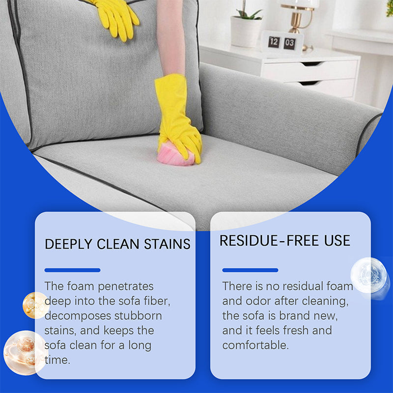 💨 Powerful Fabric Cleaner Foam for Curtains & Sofas | Stain Remover, Fresh Scent✨🧼