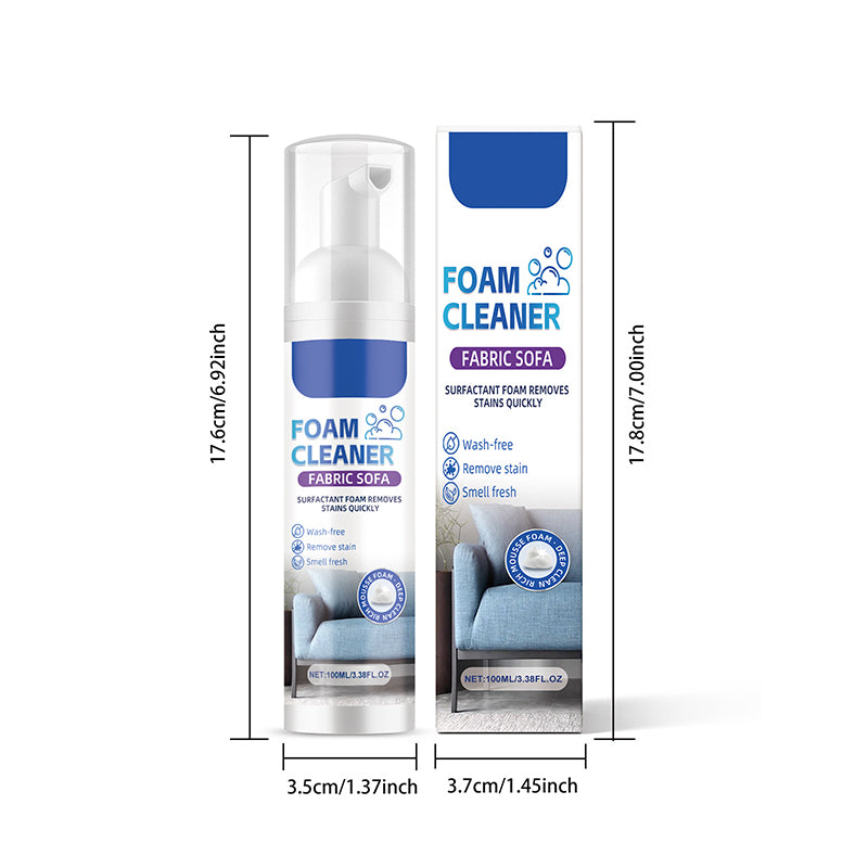 💨 Powerful Fabric Cleaner Foam for Curtains & Sofas | Stain Remover, Fresh Scent✨🧼