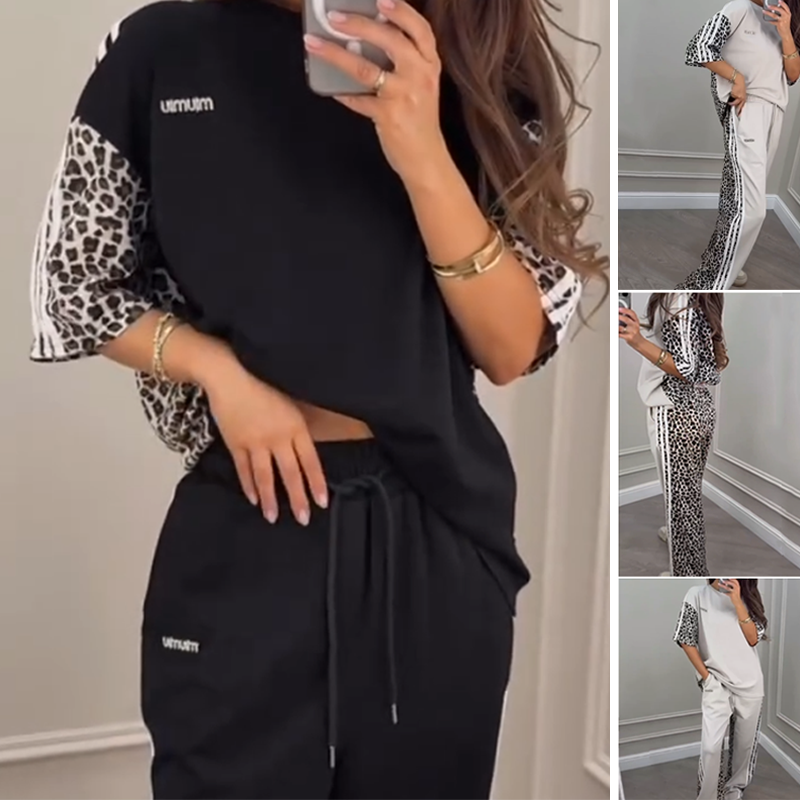🌺2025 Hot Sale--49% OFF🌺Leopard Print Patchwork Sweatshirt