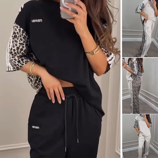 🌺2025 Hot Sale--49% OFF🌺Leopard Print Patchwork Sweatshirt