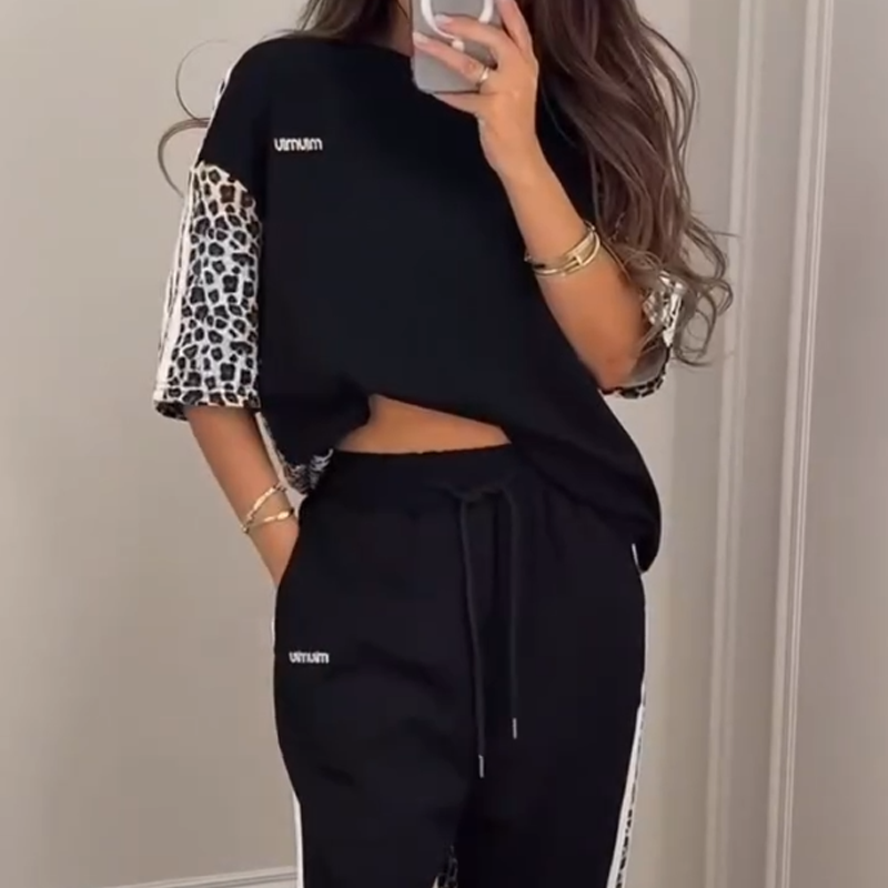 🌺2025 Hot Sale--49% OFF🌺Leopard Print Patchwork Sweatshirt