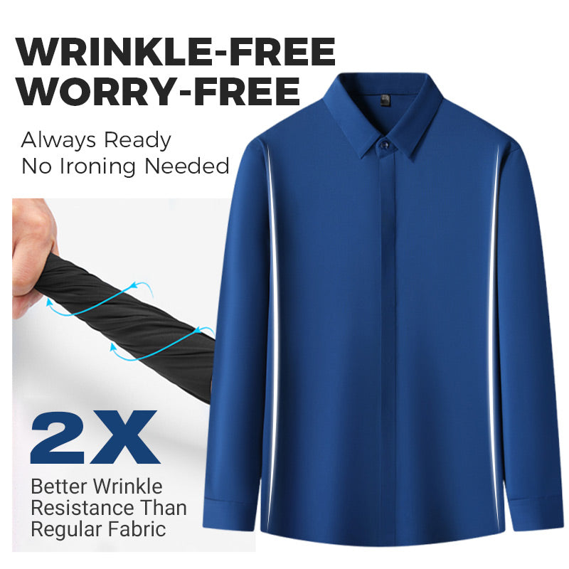 ✨2025 New Premium Business Shirt👔Men's Wrinkle-Free Button-Down Shirt