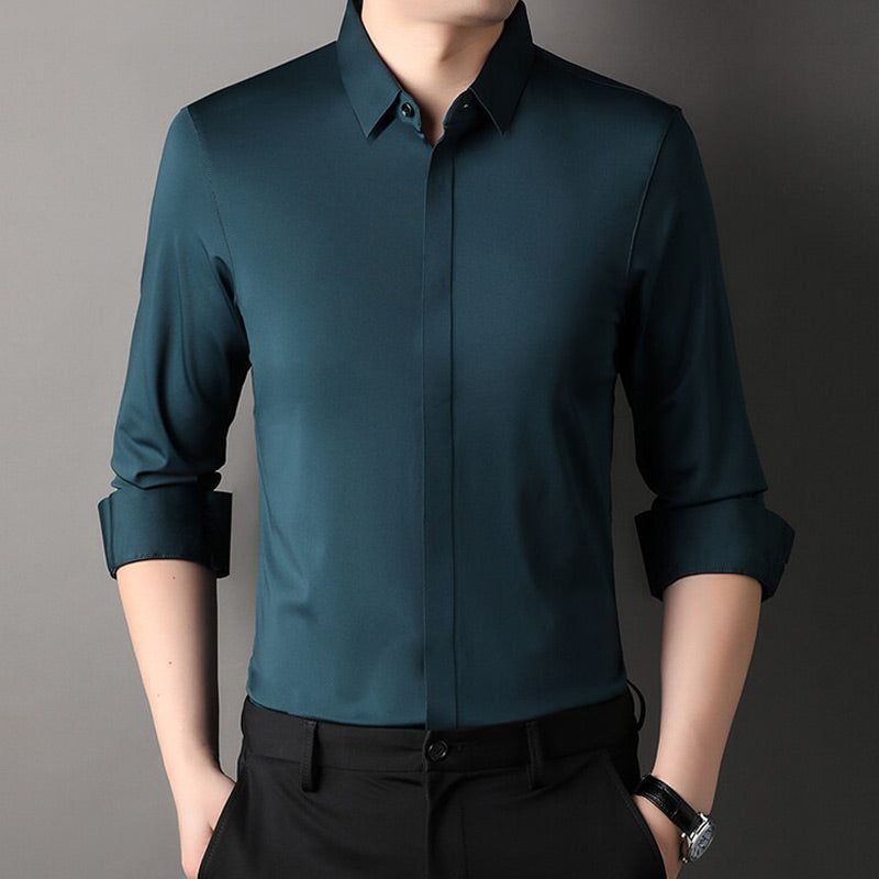 ✨2025 New Premium Business Shirt👔Men's Wrinkle-Free Button-Down Shirt