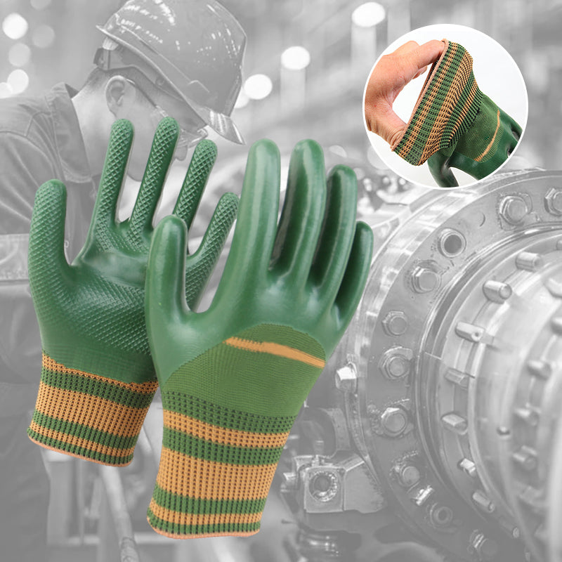 Grip Any Tool Instantly! No-Slip Knit-Cuff Work Gloves