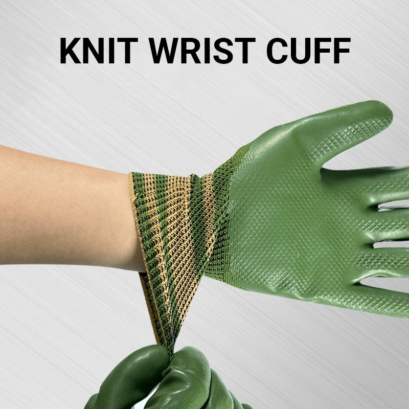 Grip Any Tool Instantly! No-Slip Knit-Cuff Work Gloves