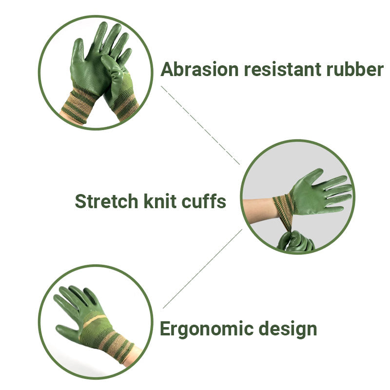 Grip Any Tool Instantly! No-Slip Knit-Cuff Work Gloves