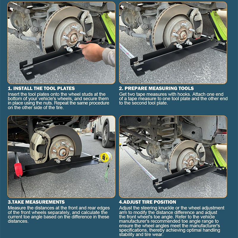 🔥2025 Hot Sale🔥Stainless Steel Wheel Alignment Tool Plate（45% OFF）