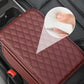 Add Armrest Comfort Instantly! PU Leather Car Cushion with Storage