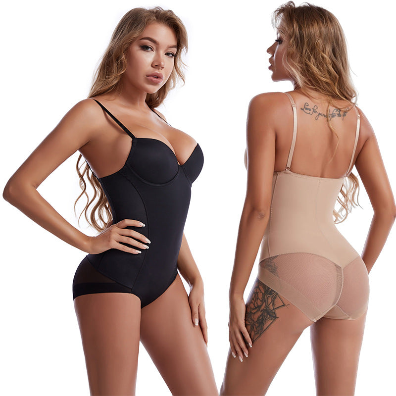 🔥 Hot Sale 50% OFF 🔥Shapewear Bodysuit with Bra|Ruched Slimming Adjustable Waist✨