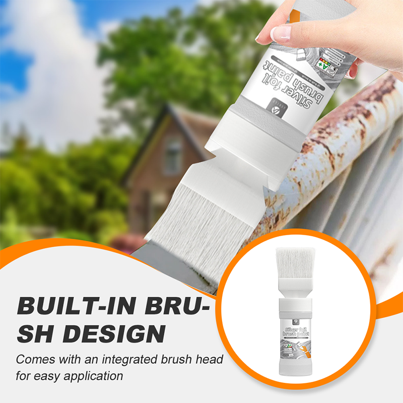 Limited Stock! 50% Off Hot Sale Ongoing📢Metallic Paint with Built-in Brush – Quick-Dry & Rust-Resistant Finish