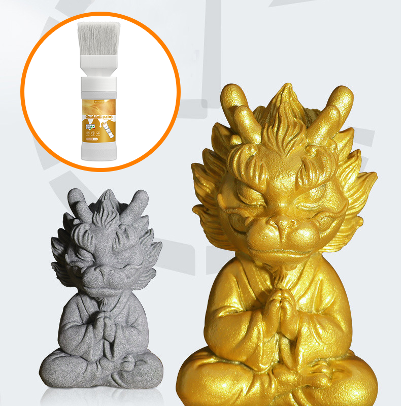 Limited Stock! 50% Off Hot Sale Ongoing📢Metallic Paint with Built-in Brush – Quick-Dry & Rust-Resistant Finish