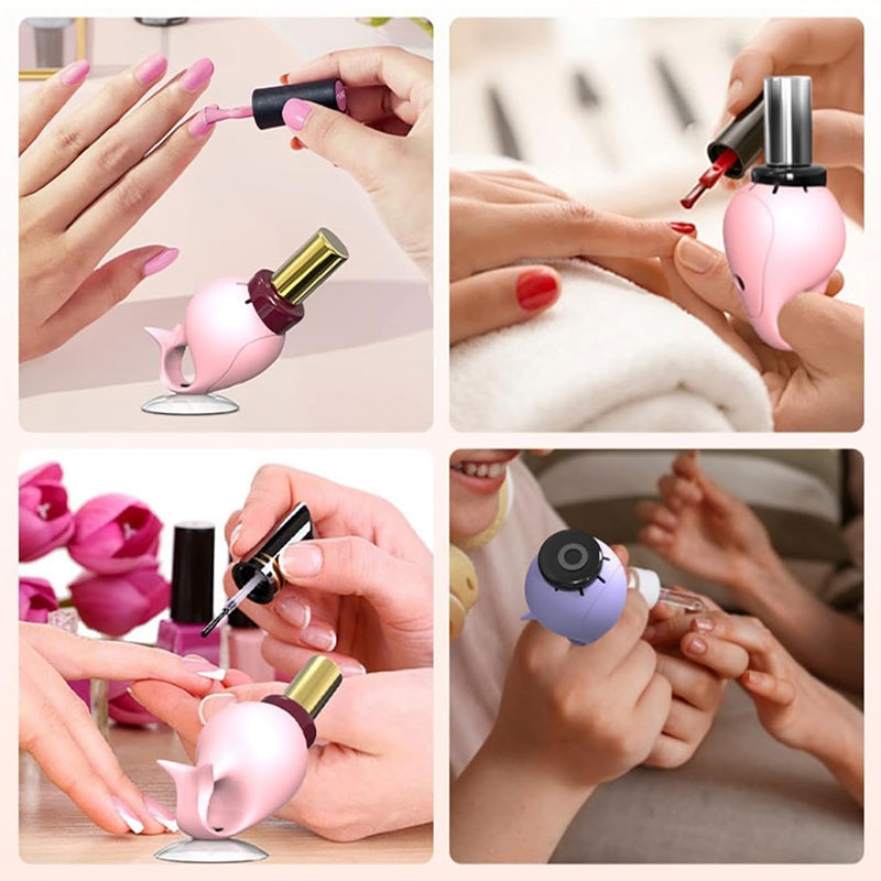 Whale Shape Nail Polish Bottle Ring