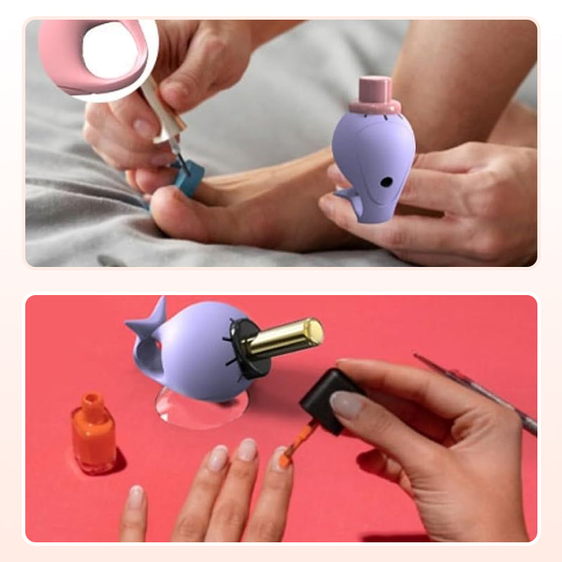 Whale Shape Nail Polish Bottle Ring