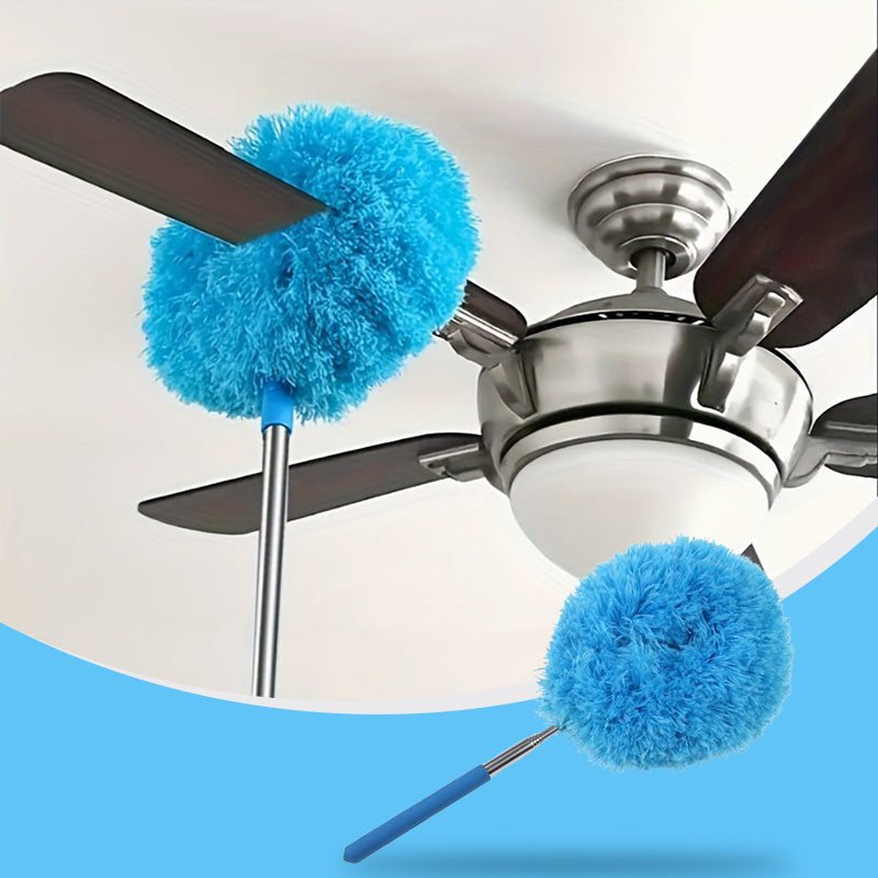 Reach High Fans Instantly! No-Ladder Double-Sided Duster