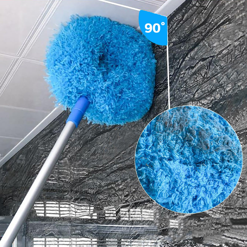 Reach High Fans Instantly! No-Ladder Double-Sided Duster