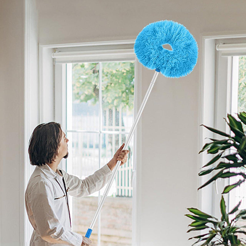 Reach High Fans Instantly! No-Ladder Double-Sided Duster