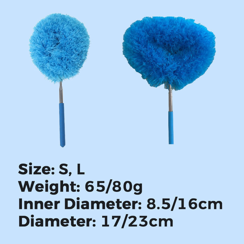 Reach High Fans Instantly! No-Ladder Double-Sided Duster