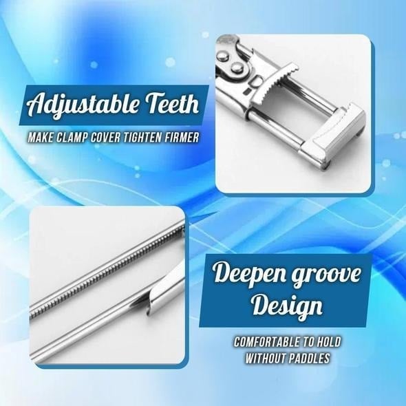 Open Jars Effortlessly Instantly! Adjustable Stainless Steel Jar & Bottle Opener
