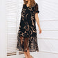 🎉 2026 Sale — Over 34,200 Sold 💝 Women Flowy V-Neck Printed Maxi Dress – All Figure Summer Dress 👗