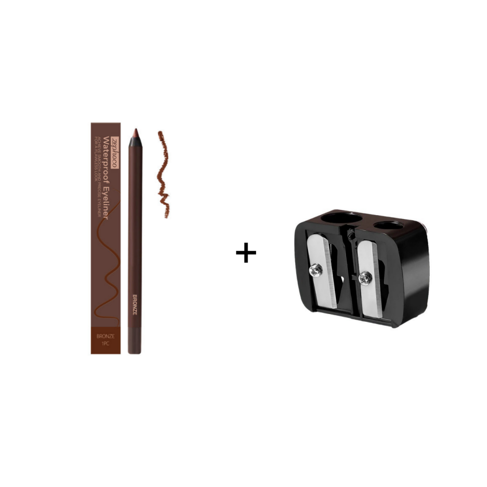 🎁Last Day Buy 1 Get 1 Free🌟24 HR Waterproof Eyeliner Duo Sharpenable Eye Pencil