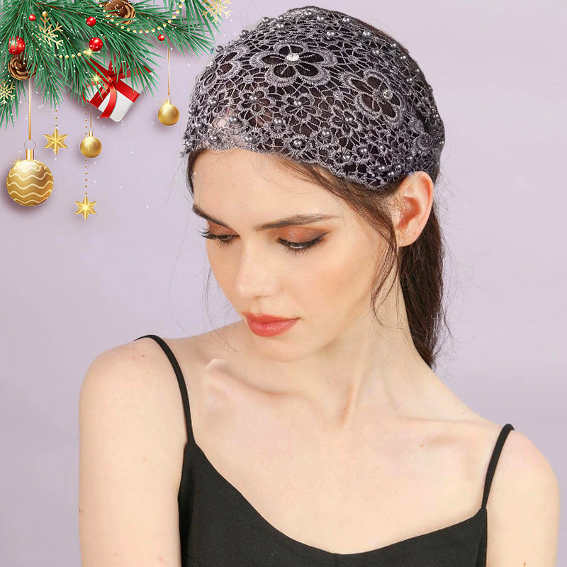 🌞Summer Sale 49% OFF🔥Plum Blossom Hollow Beaded Wide Headband