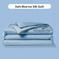 ⏰Last Day Sale 50% OFF🥰 ✨Summer Simple Ice Silk Quilt❄️ Ultra Cool Anti-Sweat Thin Quilt, Machine Washable Bedding