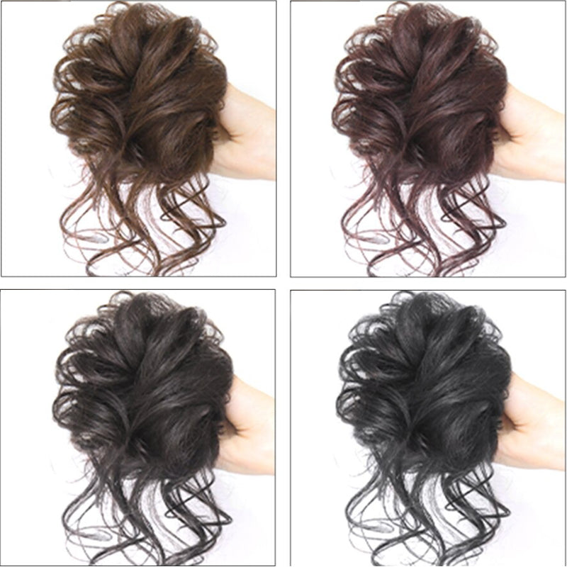 BUY 1 GET 1 FREE+Small gifts!🎁💗Messy Curly Hair Bun Scrunchie Extensions