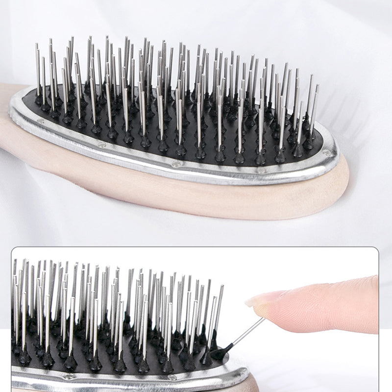 🪮Portable Wooden Wig Comb Brush