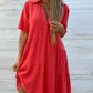 Cotton-Linen A-Line Dress – Breathable, Everyday Chic