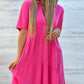 Cotton-Linen A-Line Dress – Breathable, Everyday Chic