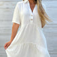 Cotton-Linen A-Line Dress – Breathable, Everyday Chic