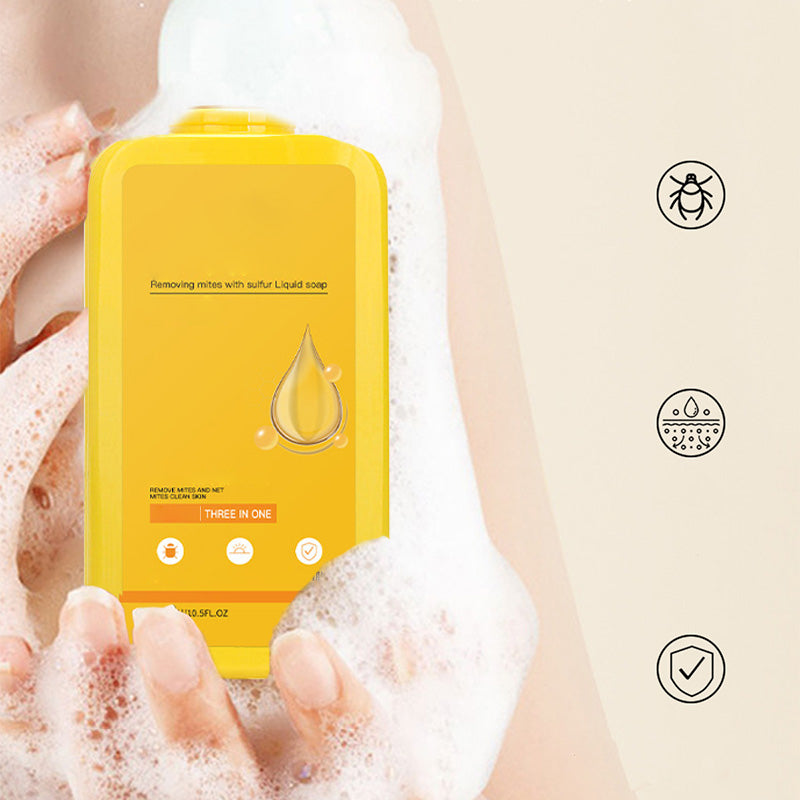 3-in-1 Sulfur Mite-Removal Liquid Soap