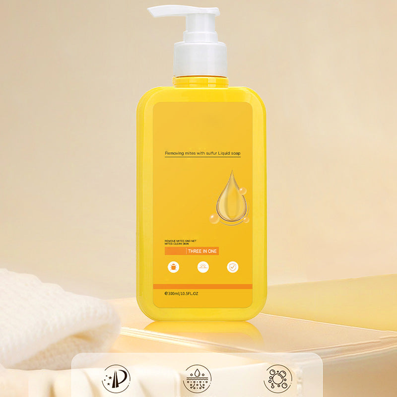 3-in-1 Sulfur Mite-Removal Liquid Soap