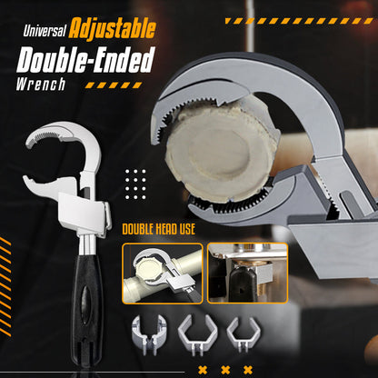 Reach Tight Spaces Instantly! Double-Ended Adjustable Plumbing Wrench
