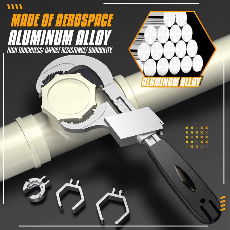 Reach Tight Spaces Instantly! Double-Ended Adjustable Plumbing Wrench