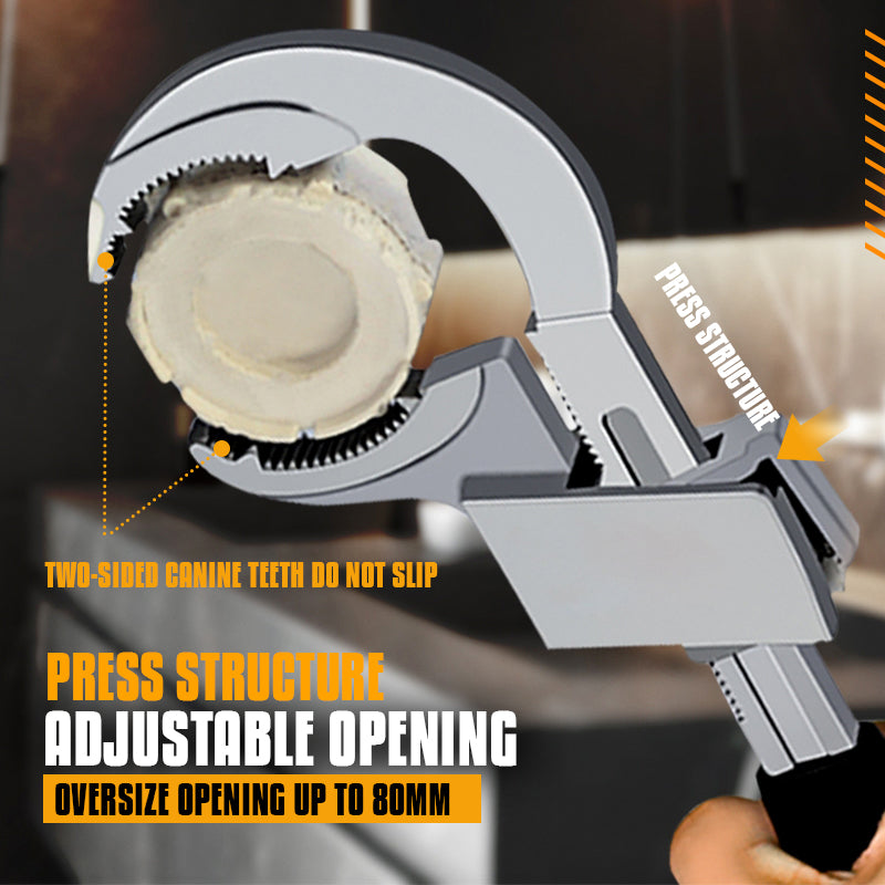 Reach Tight Spaces Instantly! Double-Ended Adjustable Plumbing Wrench