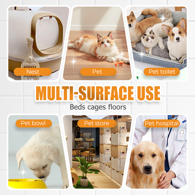 Eliminate Pet Odor & Germs Instantly! Plant-Based Deodorizing Spray