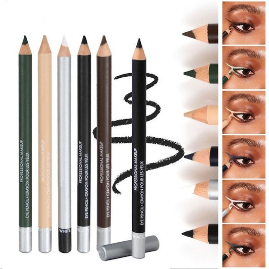 💗Wooden Waterproof Long-Lasting Hard Eyeliner
