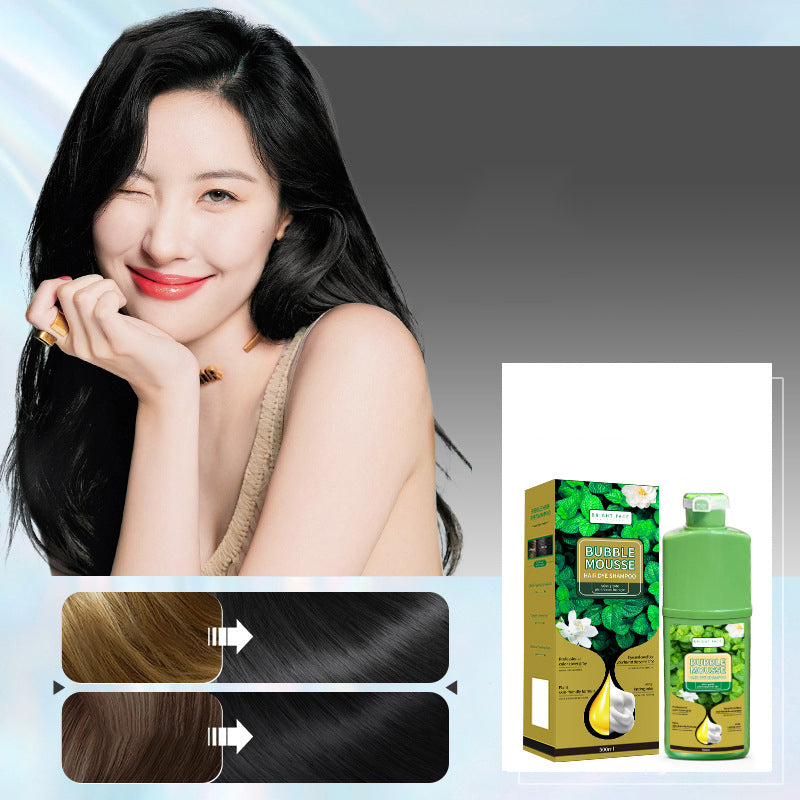 Color Hair Gently Instantly! Plant-Based Foam Hair Dye