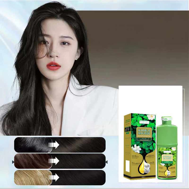 Color Hair Gently Instantly! Plant-Based Foam Hair Dye