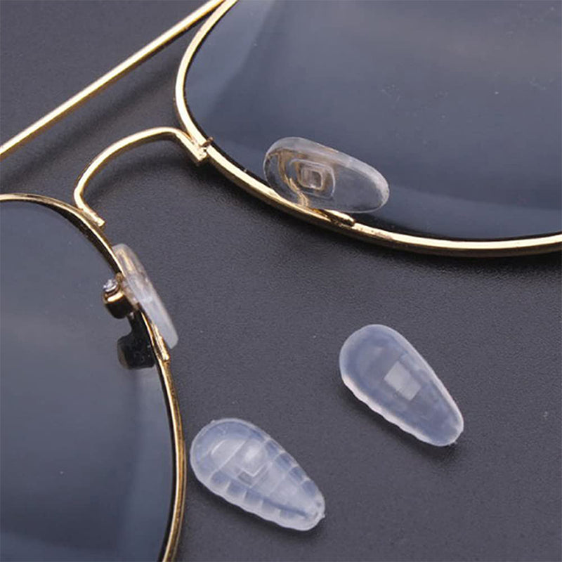 🔥Hot Sale 50% OFF🔥 Eyeglass Nose Pad Repair Kit – 22 Pairs Silicone Pads, Screws, Screwdriver, Tweezers 👓