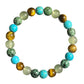 Natural Stone Bead Bracelet – Gradient Color & Energy Design