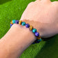 Natural Stone Bead Bracelet – Gradient Color & Energy Design