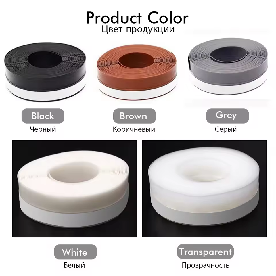 Seal Out Bugs & Noise Instantly! Silicone Door Gap Weatherstrip
